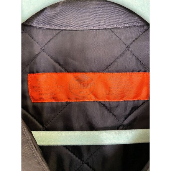 Red Kap Mens Insulated Work Jacket Zip-Up Style 2XL Dark‎ Gray Quilted Collared - Picture 3 of 5